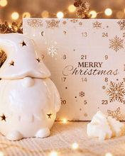 Load image into Gallery viewer, White Ceramic Christmas Gonk Burner